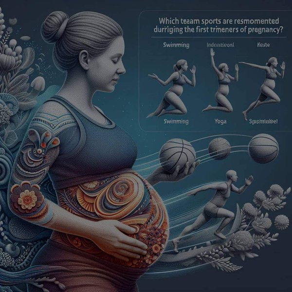 Quels sports d'équipe sont conseillés pendant le premier trimestre de grossesse ?